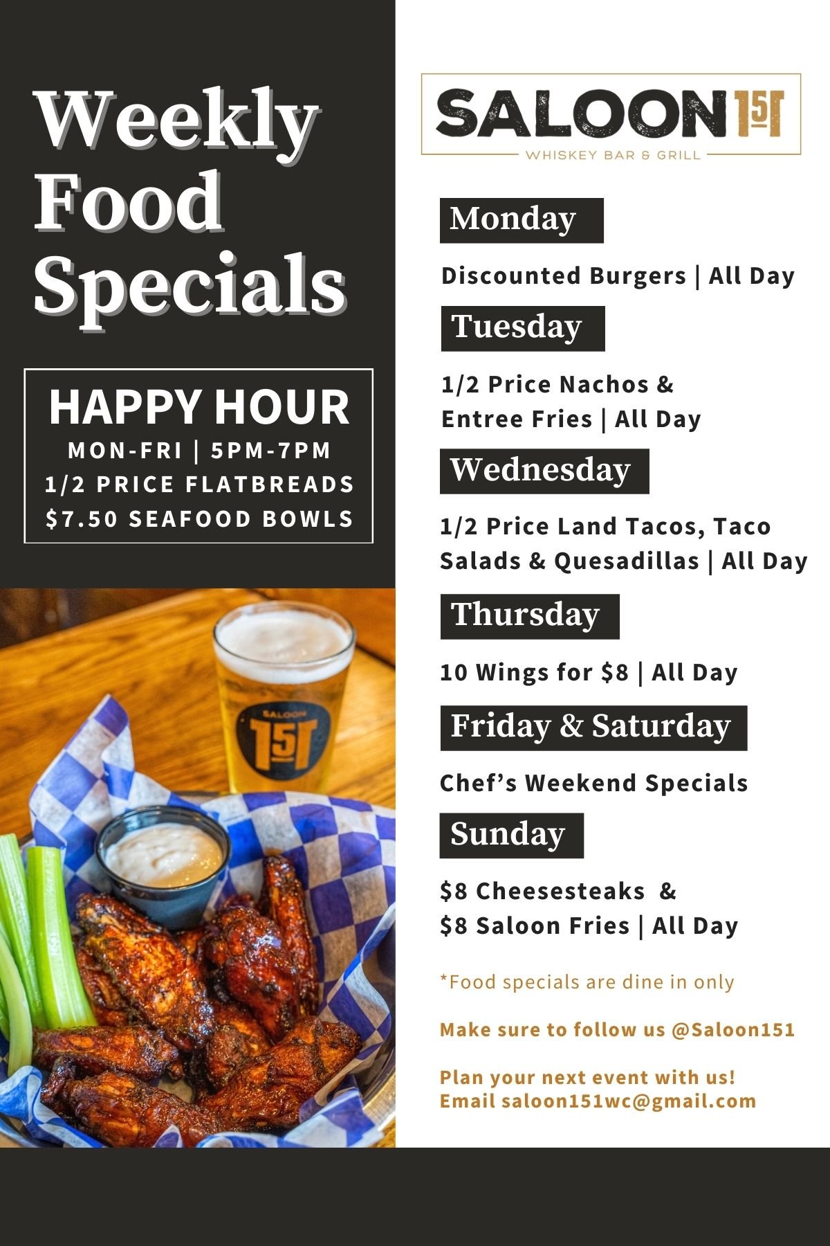 Discounted food specials